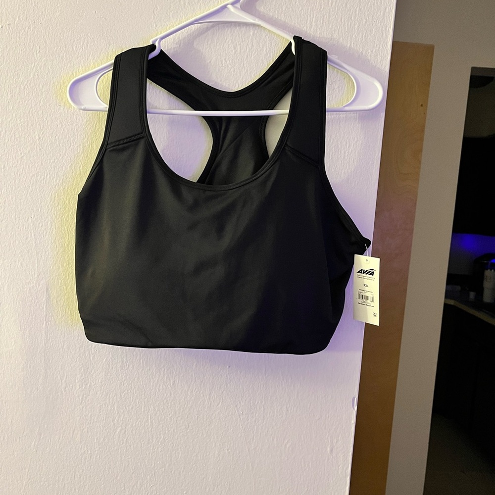 Avia Black Racerback Sports Bra